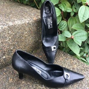 Salvatore Ferragamo Classic Logo Heels 10